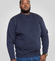Sweat Col Rond Bleu Marine DUKE du 2XL au 8XL