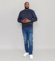 Sweat Col Rond Bleu Marine DUKE du 2XL au 8XL