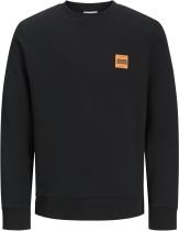 Sweat Col Rond Noir Jack&Jones du 3XL au 8XL