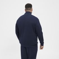Sweat Col Zip Bleu Marine All Size du 2XL au 8XL
