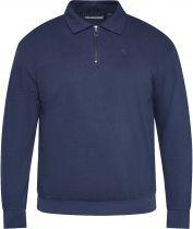 Sweat Col Zip Bleu Marine All Size du 3XL au 8XL