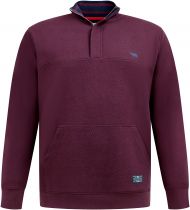 Sweat Col Zip Bordeaux Duke Du 3XL au 8XL