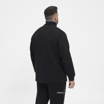 Sweat Col Zipp&eacute; 100% Coton Noir All Size