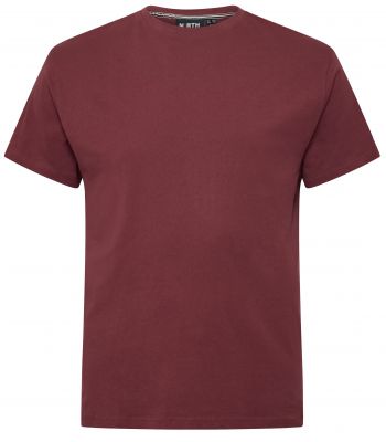 T-shirt � Manches Courtes Bordeaux All Size du 2XL au 8XL