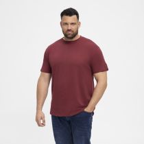 T-shirt &agrave; Manches Courtes Bordeaux All Size du 2XL au 8XL