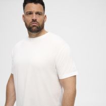 T-Shirt Blanc Manches Courtes Col Rond All Size du 2XL au 8XL