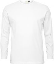 T-Shirt Blanc Manches Longues Col Rond 100% Coton All Size