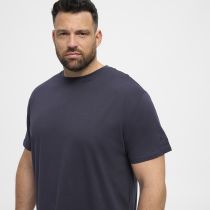 T-Shirt Bleu Marine Manches Courtes Col Rond 100% Coton All Size