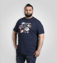 T-shirt Manches Courtes Bleu Marine Duke Du 3XL au 8XL