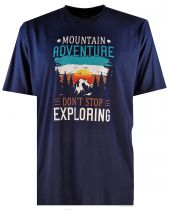 T-shirt manches courtes Bleu Marine Espionage du 2XL au 8XL