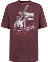 T-shirt Manches Courtes Bordeaux Duke Du 3XL au 6XL