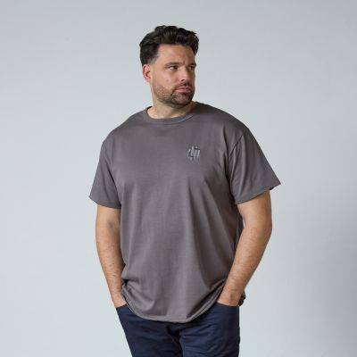 T-shirt Manches Courtes Gris All Size du 3XL au 8XL