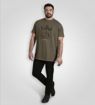 T-shirt Manches Courtes Kaki Duke Du 3XL au 8XL