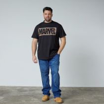 T-shirt Manches Courtes Noir All Size du 3XL au 8XL