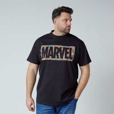 T-shirt Manches Courtes Noir All Size du 3XL au 8XL