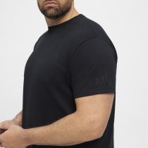 T-Shirt Noir Manches Courtes Col Rond Coton All Size