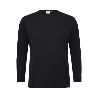 T-Shirt Noir Manches Longues Col Rond 100% Coton All Size