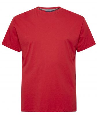 T-Shirt Rouge Manches Courtes Col Rond 100% Coton All Size
