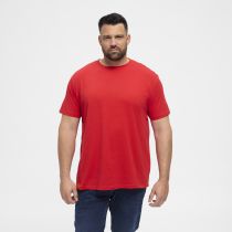 T-Shirt Rouge Manches Courtes Col Rond 100% Coton All Size