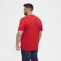T-Shirt Rouge Manches Courtes Col Rond 100% Coton All Size