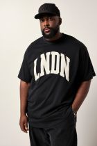 Tshirt Manches Courtes  Noir du 3XL au 7XL