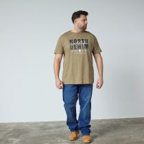 Tshirt Manches Courtes Beige All Size du 3XL au 8XL