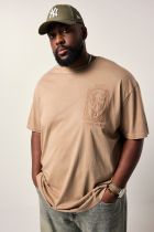 Tshirt Manches Courtes Beige du 3XL au 7XL