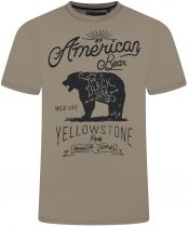 Tshirt Manches Courtes Beige Kam du 2XL au 8XL