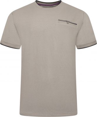 Tshirt Manches Courtes Beige Kam du 3XL au 8XL