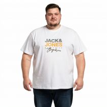 Tshirt Manches Courtes Blanc Jack&Jones du 3XL au 6XL