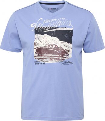 Tshirt Manches Courtes Bleu All Size du 3XL au 8XL
