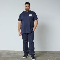 Tshirt Manches Courtes Bleu Marine All Size du 3XL au 8XL