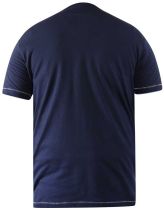 Tshirt Manches Courtes Bleu Marine Duke Du 3XL au 10XL