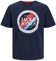 Tshirt Manches Courtes Bleu Marine Jack&Jones du 3XL au 8XL