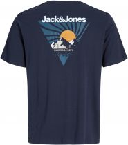 Tshirt Manches Courtes Bleu Marine Jack&Jones du 3XL au 8XL