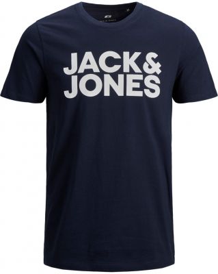 Tshirt Manches Courtes Bleu Marine Jack&Jones du 4XL au 8XL