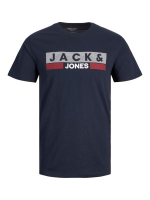 Tshirt Manches Courtes Bleu Marine Jack&Jones du 4XL au 8XL