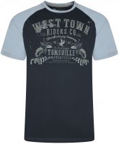 Tshirt Manches Courtes Bleu Marine Kam du 2XL au 8XL