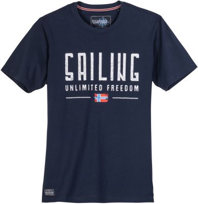 Tshirt Manches Courtes Bleu Marine Redfield du 3XL au 10XL