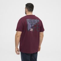 Tshirt Manches Courtes Bordeaux All Size du 3XL au 8XL
