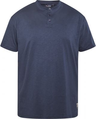 Tshirt Manches Courtes Col Tunisien Bleu Marine All Size du 3XL au 8XL