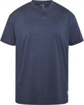 Tshirt Manches Courtes Col Tunisien Bleu Marine All Size du 3XL au 8XL