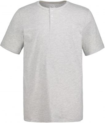 Tshirt Manches Courtes Col Tunisien Gris JP1880 du 3XL au 7XL