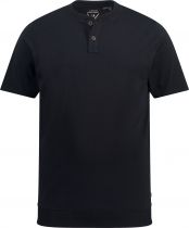 Tshirt Manches Courtes Col Tunisien Noir du 3XL au 7XL