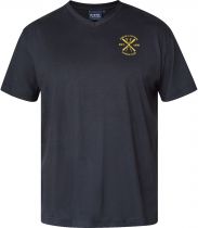 Tshirt Manches Courtes Col V Noir All Size du 3XL au 8XL