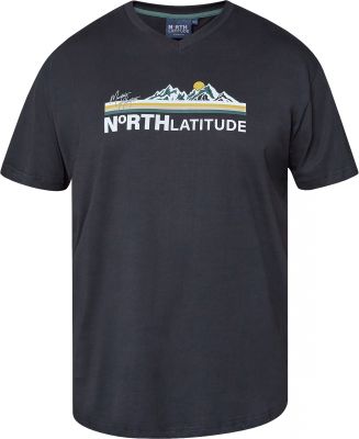 Tshirt Manches Courtes Col V Noir All Size du 3XL au 8XL