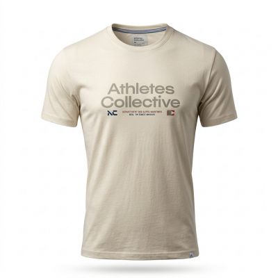 Tshirt Manches Courtes Cr�me Athletes Collectives du 3XL au 8XL