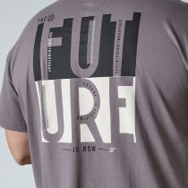 Tshirt Manches Courtes Gris All Size du 3XL au 8XL