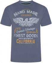 Tshirt Manches Courtes Indigo Kam du 2XL au 8XL