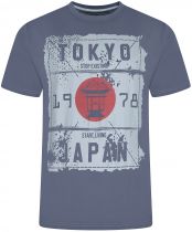 Tshirt Manches Courtes Indigo Kam du 2XL au 8XL